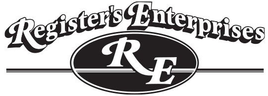 Logo of Register's Enterprises heavy equipment company